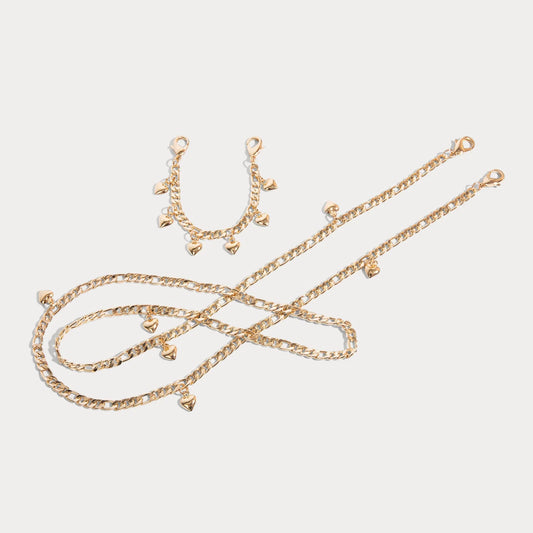 Estelle Heart Strap Set - Gold/Gold