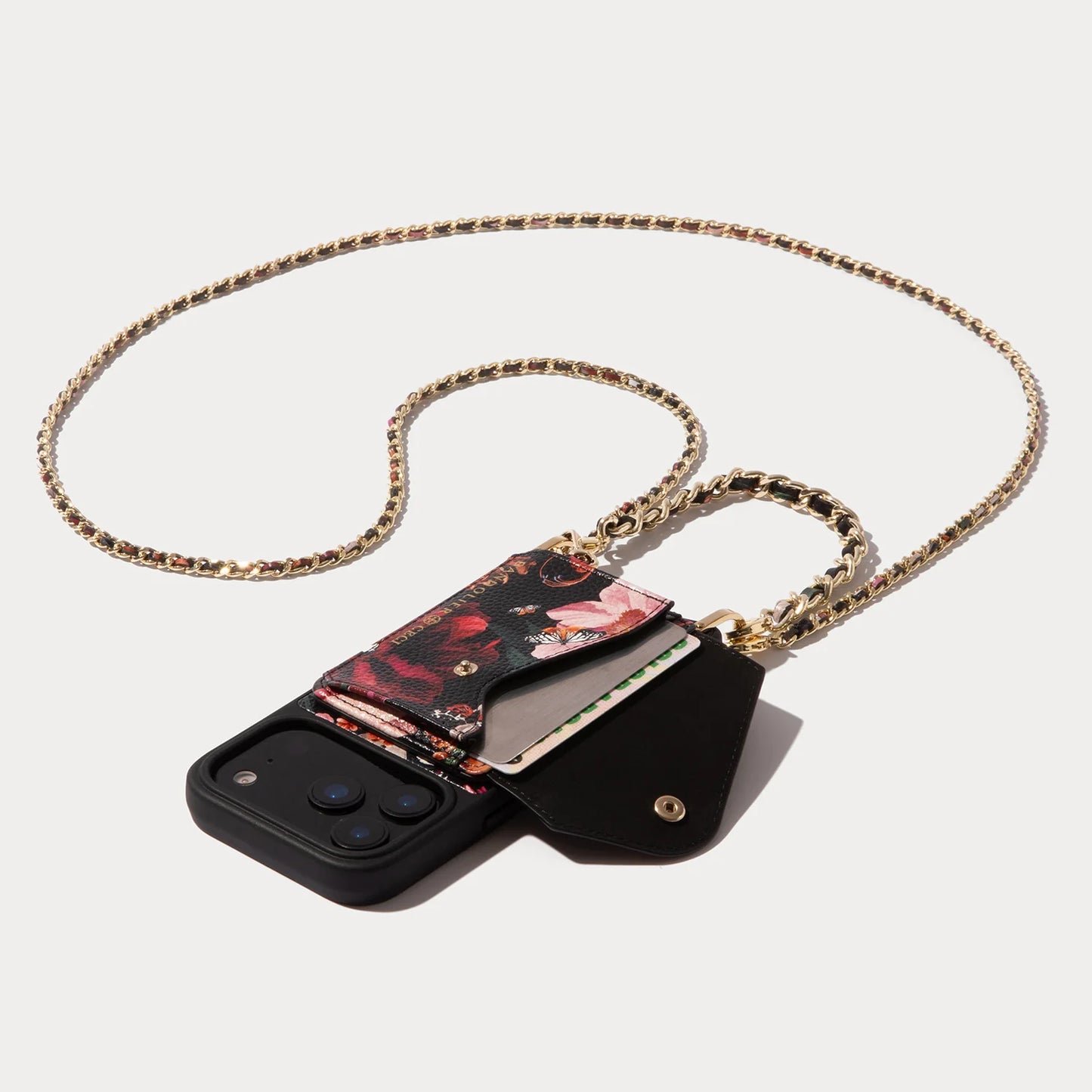 Rae Magnet Duet Wallet Crossbody Phone Case - Ceci Noir/Gold