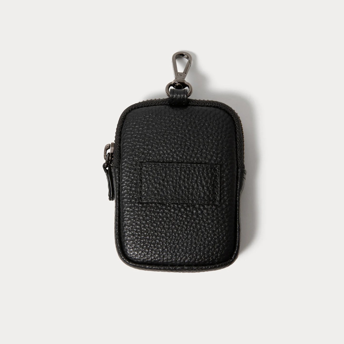 Mini Zip Clip-On Pouch - Black/Pewter