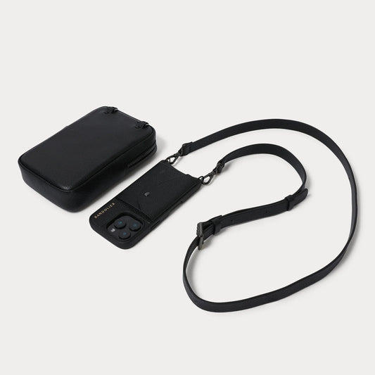 Large Expanded Pouch Set - Black/Pewter
