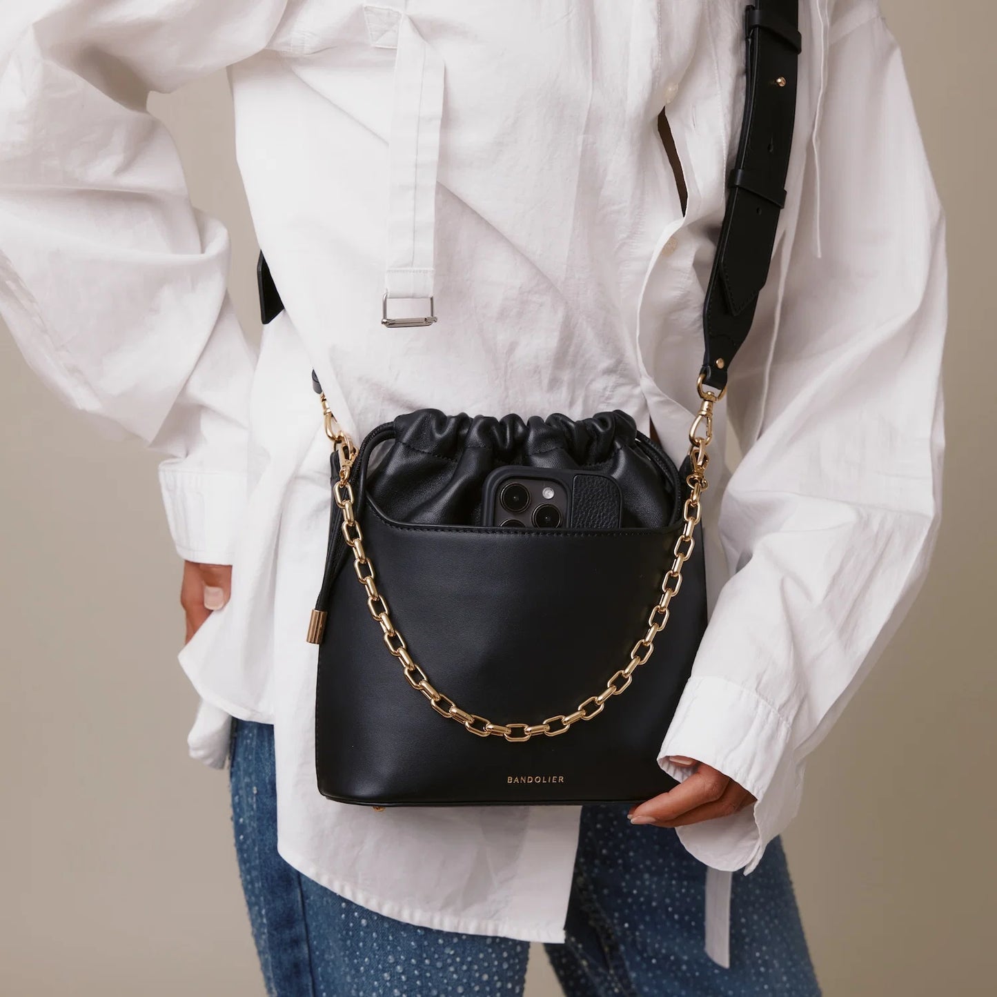 Celeste Bag - Black/Gold