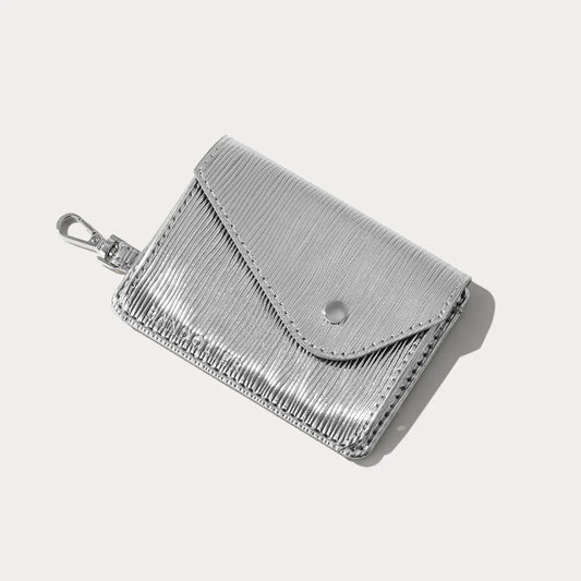 Add-on Magnet Wallet Wavy Silver Wave/Silver
