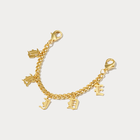 Bride Old English Wristlet - Bride Gold/Gold
