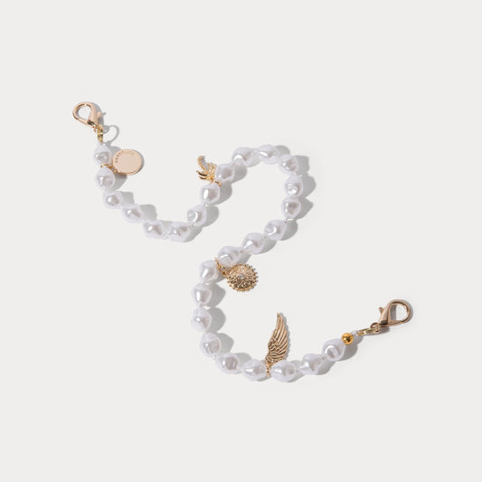 Selena Wristlet - Pearl/Gold