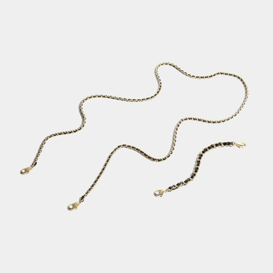 Lily Strap Set - Black/Gold