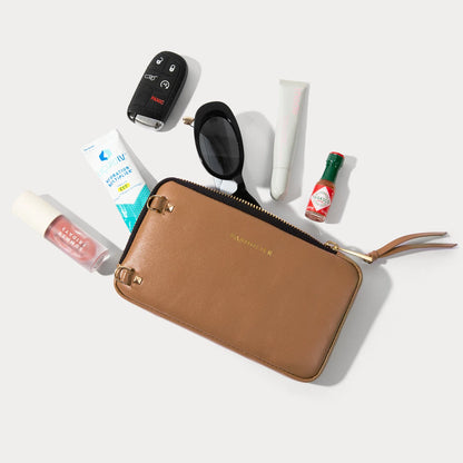 Lily Pouch Set - Tan/Gold