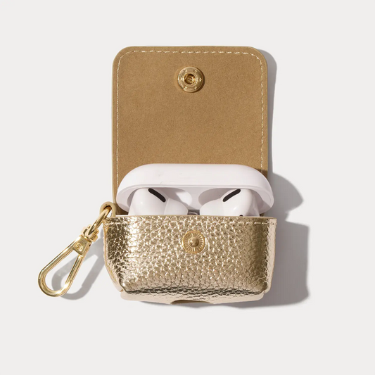 Avery AirPods Clip-On Pouch - Metallic Gold/Gold