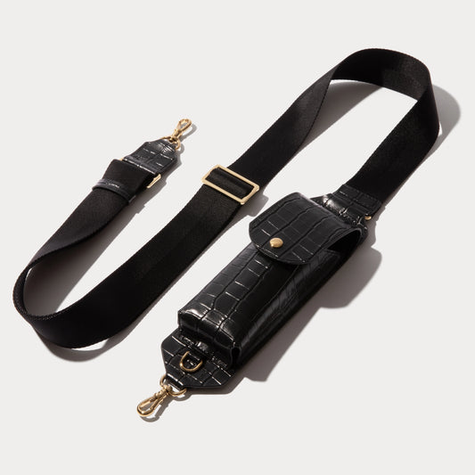 Lana Sunglass Strap Only - Black Croc/Gold
