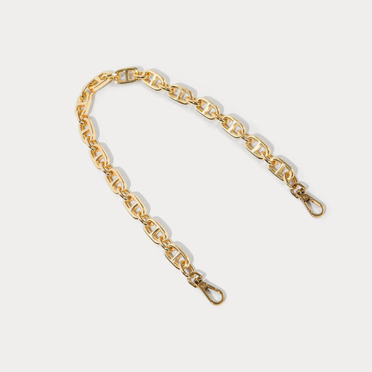 Isla Wristlet Strap - Gold/Gold