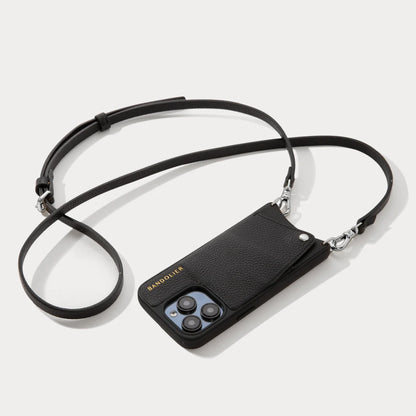 Emma + Charm Wristlet Set - Black/Silver