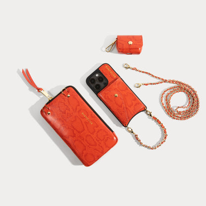 The Lily Essentials Set - Orange Snake/Gold