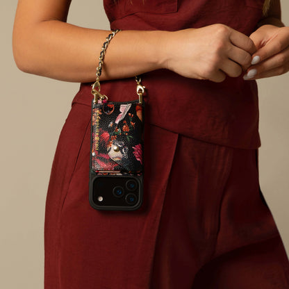 Rae Magnet Duet Wallet Crossbody Phone Case - Ceci Noir/Gold