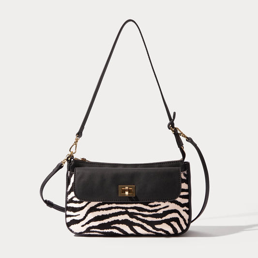 Taylor Bag - Zebra/Gold