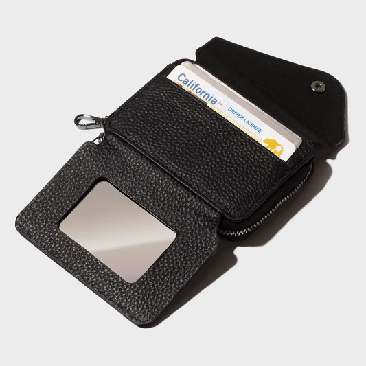Add-On Mirror Magnet Wallet - Black/Pewter