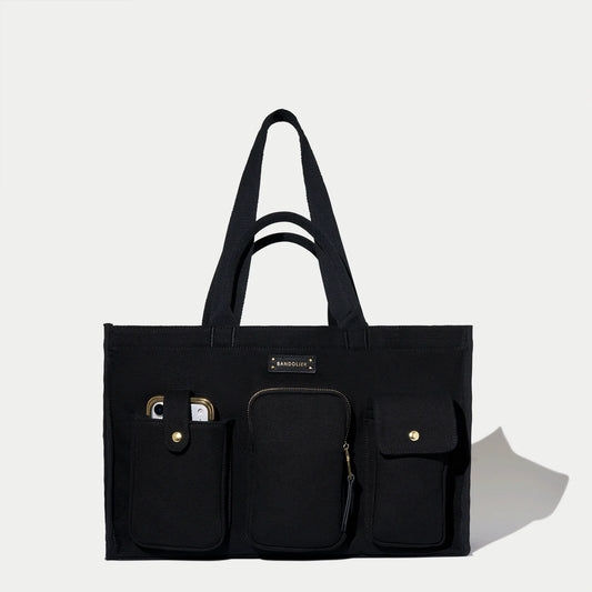 Dillon Carryall Tote  - Black/Gold