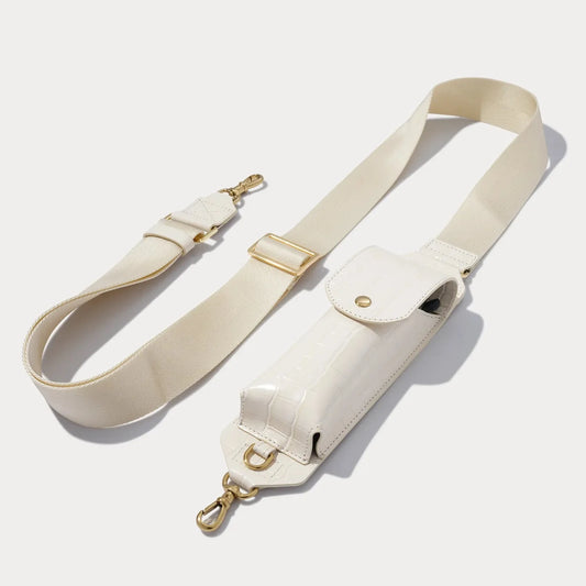 Lana Sunglass Strap Only - Ivory Croc/Gold