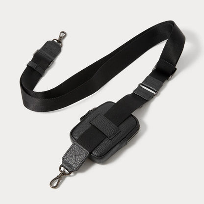 Mini Zip Clip-On Pouch - Black/Pewter