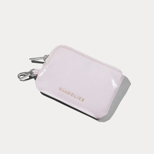 Encore Add-On Zipper Magnet Wallet - Petal Pink/Silver
