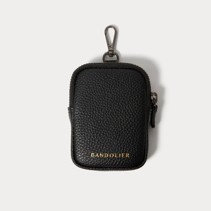 Mini Zip Clip-On Pouch - Black/Pewter
