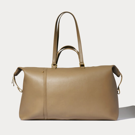 Weekender Bag - Khaki/Gold