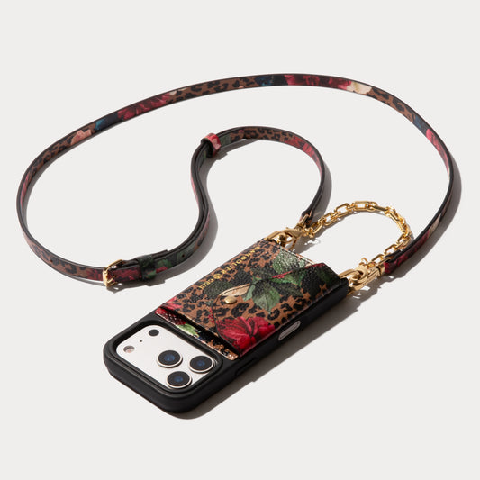 Valentina Duet - Ceci Dark Floral Cheetah/Gold
