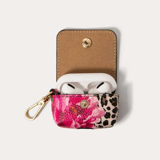 Avery AirPods Clip-On Pouch - Ceci Cheetah/Gold